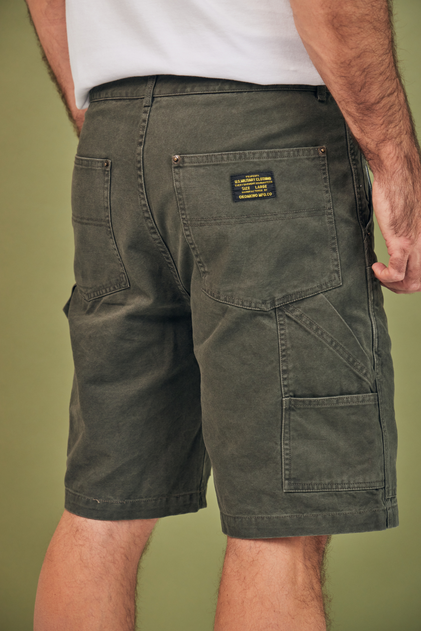 Short Le Jumeau - Moss green