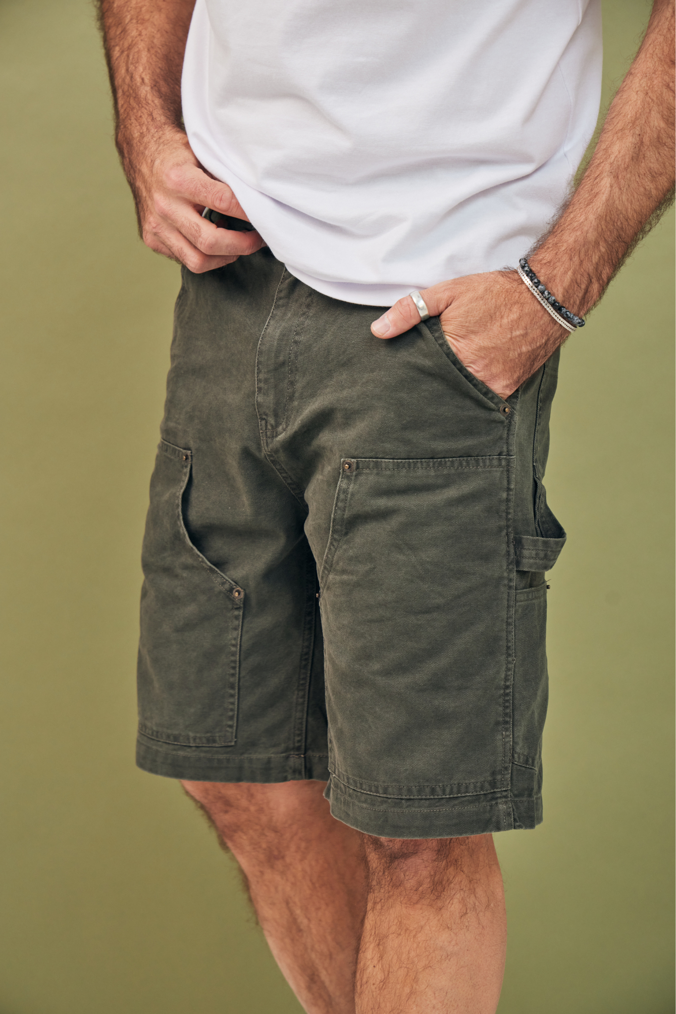 Short Le Jumeau - Moss green