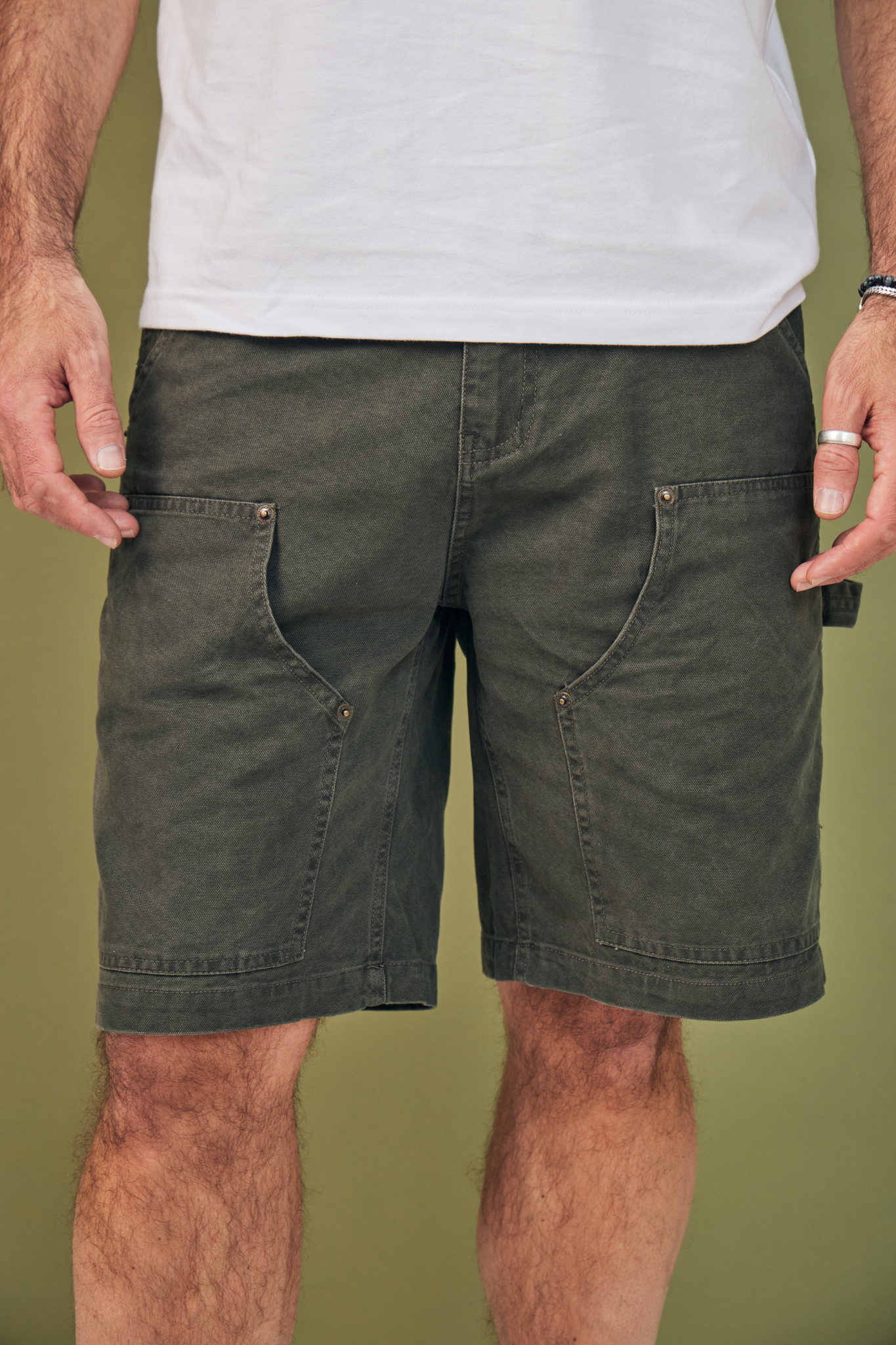 Short Le Jumeau - Moss green