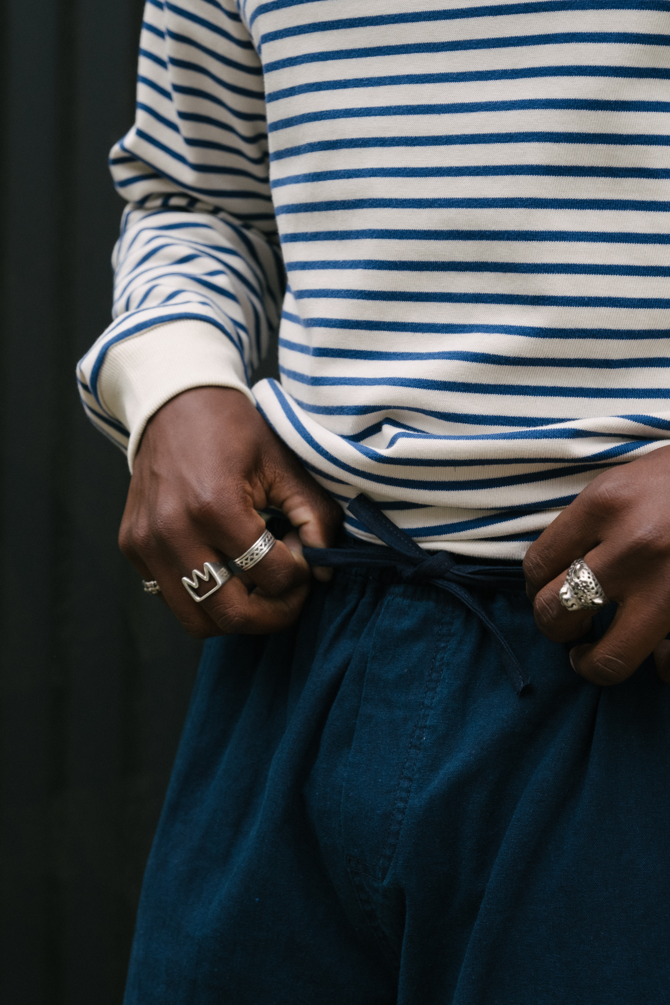 Pull Le Rivage - Ecru et bleu