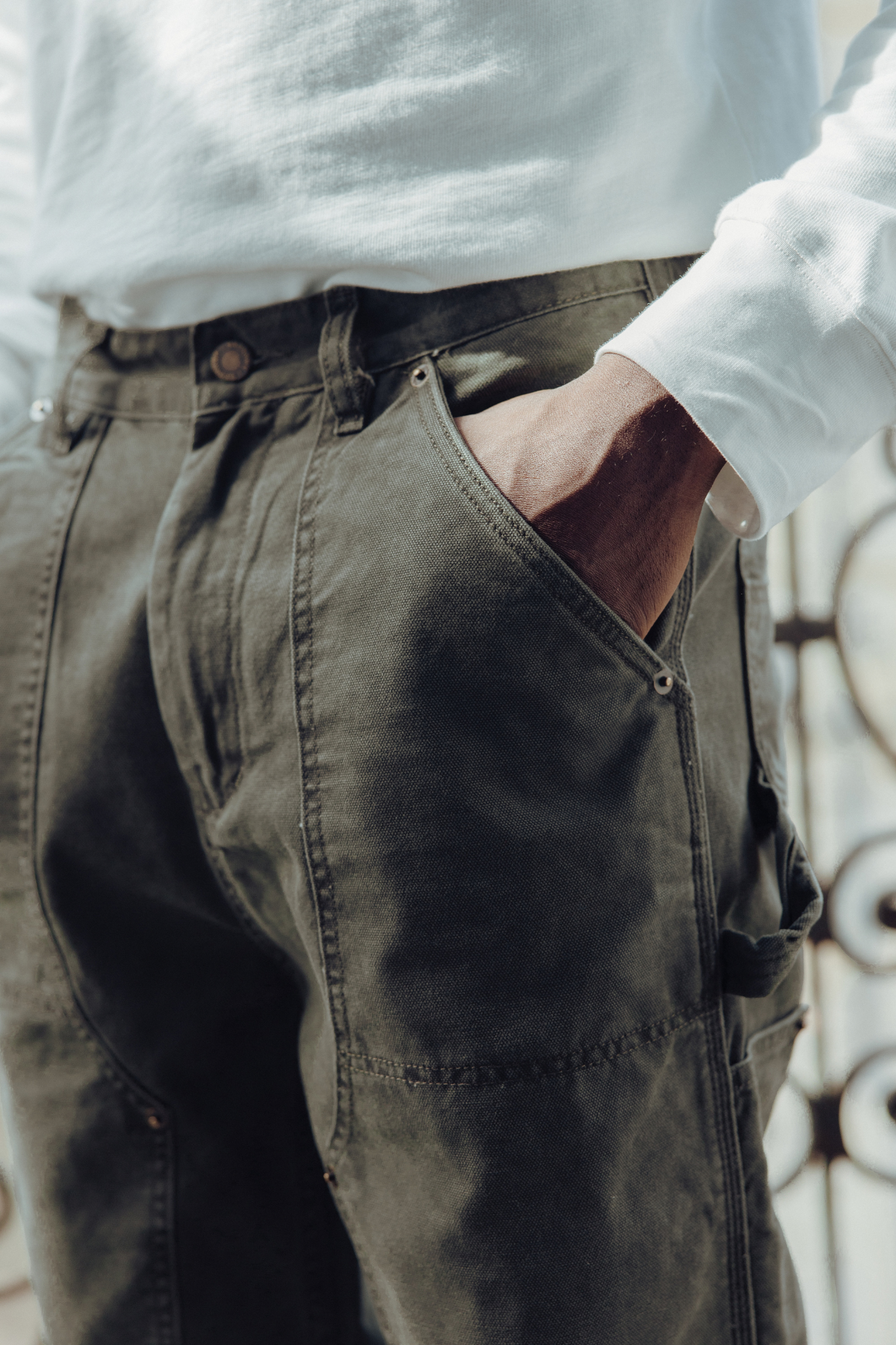 Pantalon Le Bâtisseur - moss green