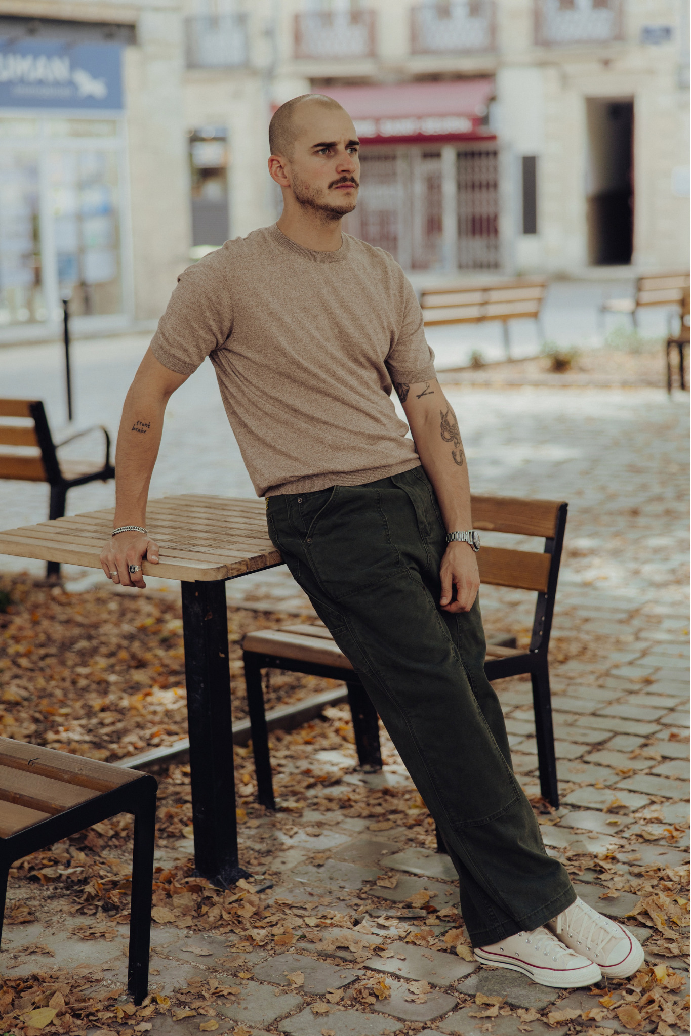 T-shirt Le Tricoteur - Camel