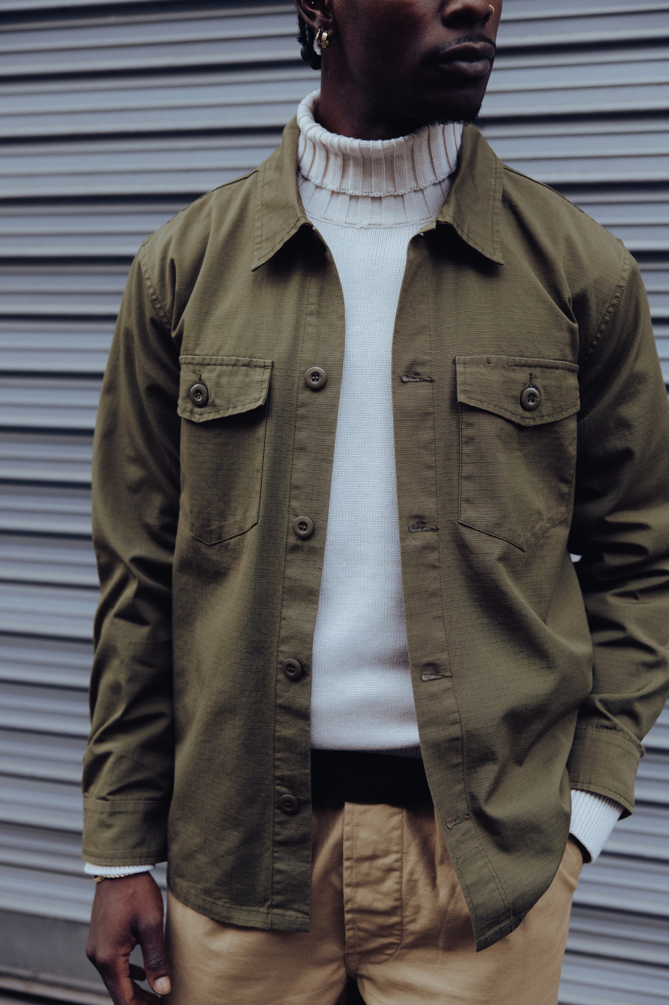 Chemise La Permission - Army green