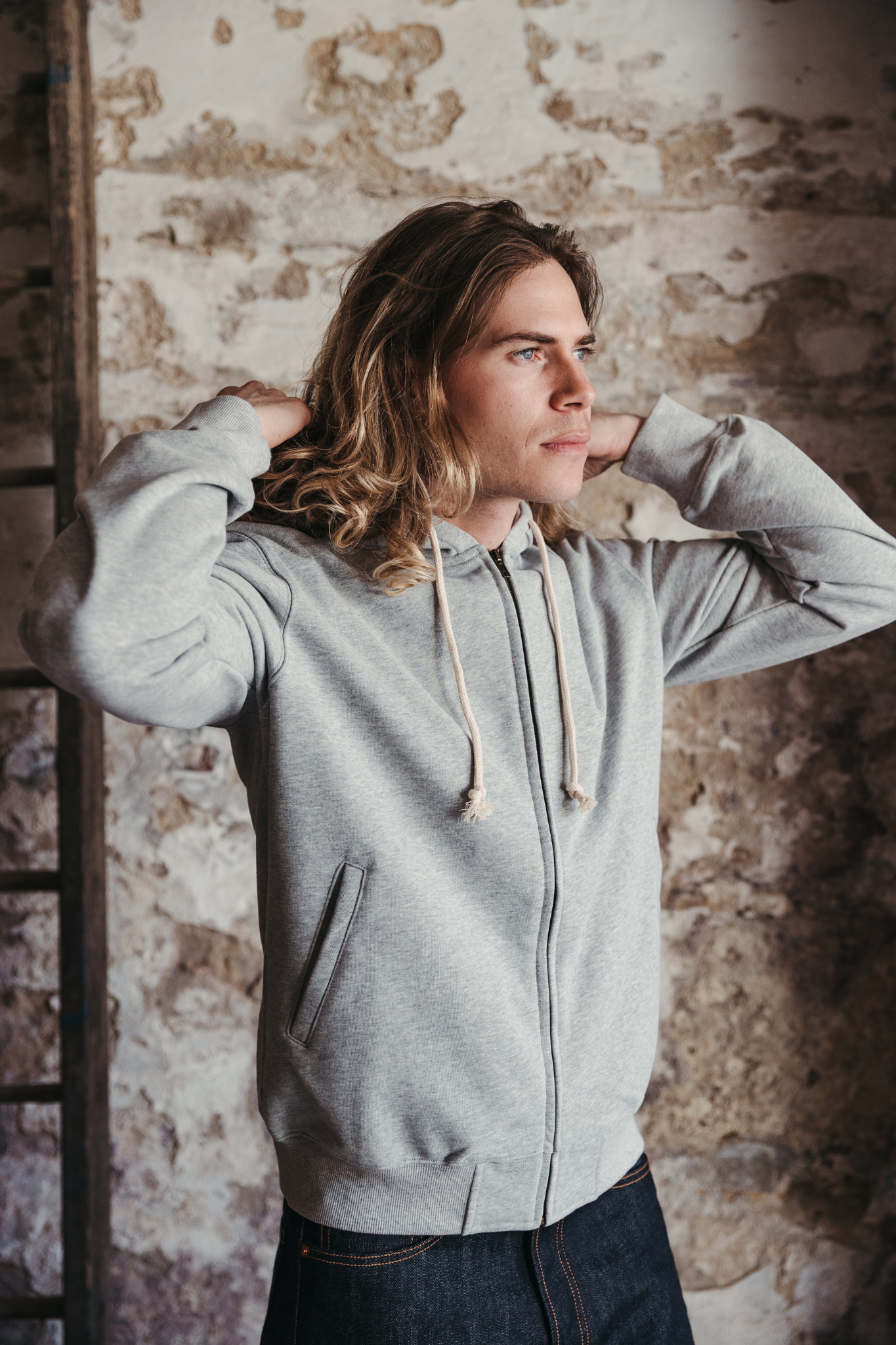 Hoodie Le Franc - Gris clair