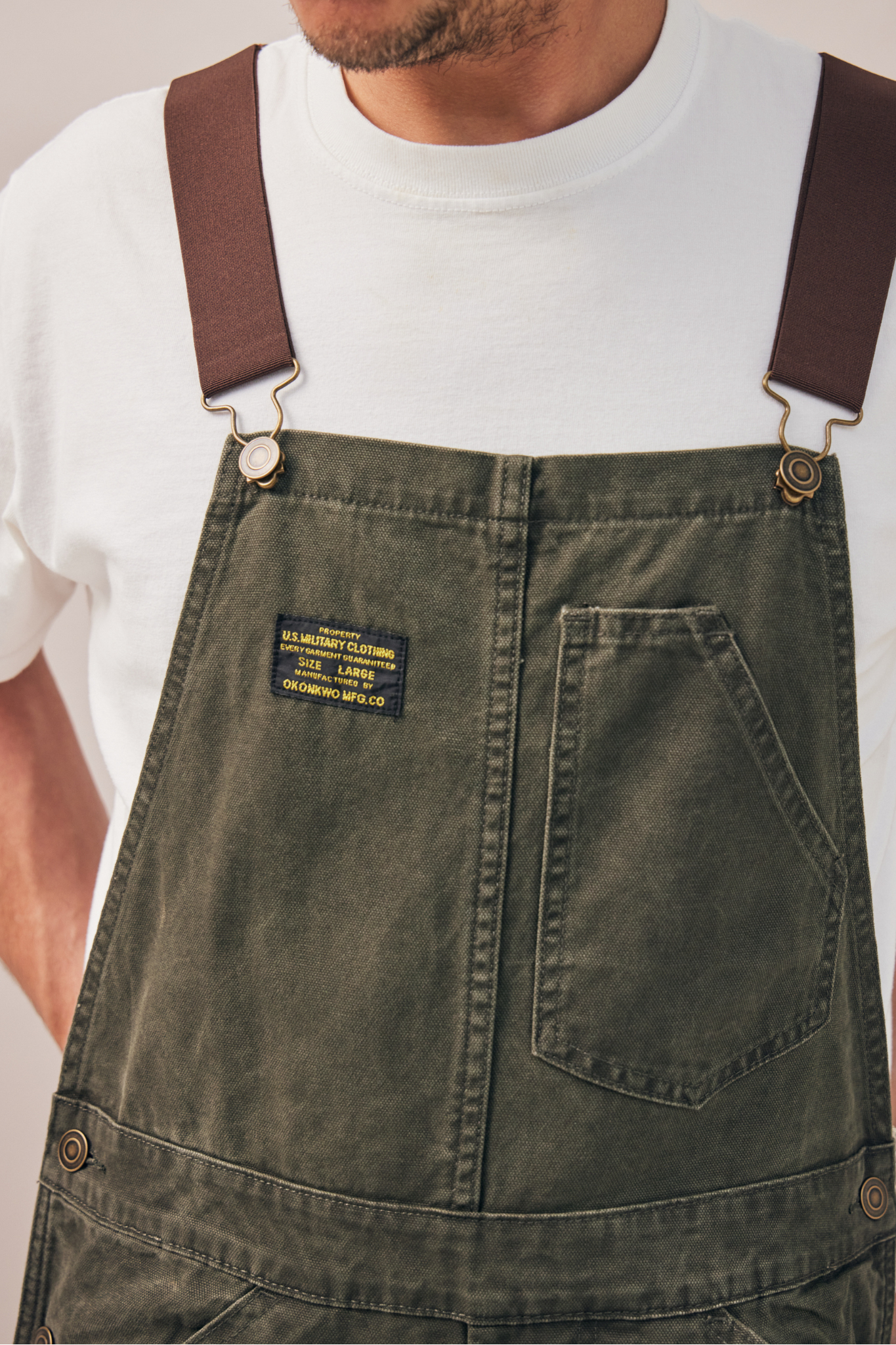 Salopette Le Mécano - Moss green